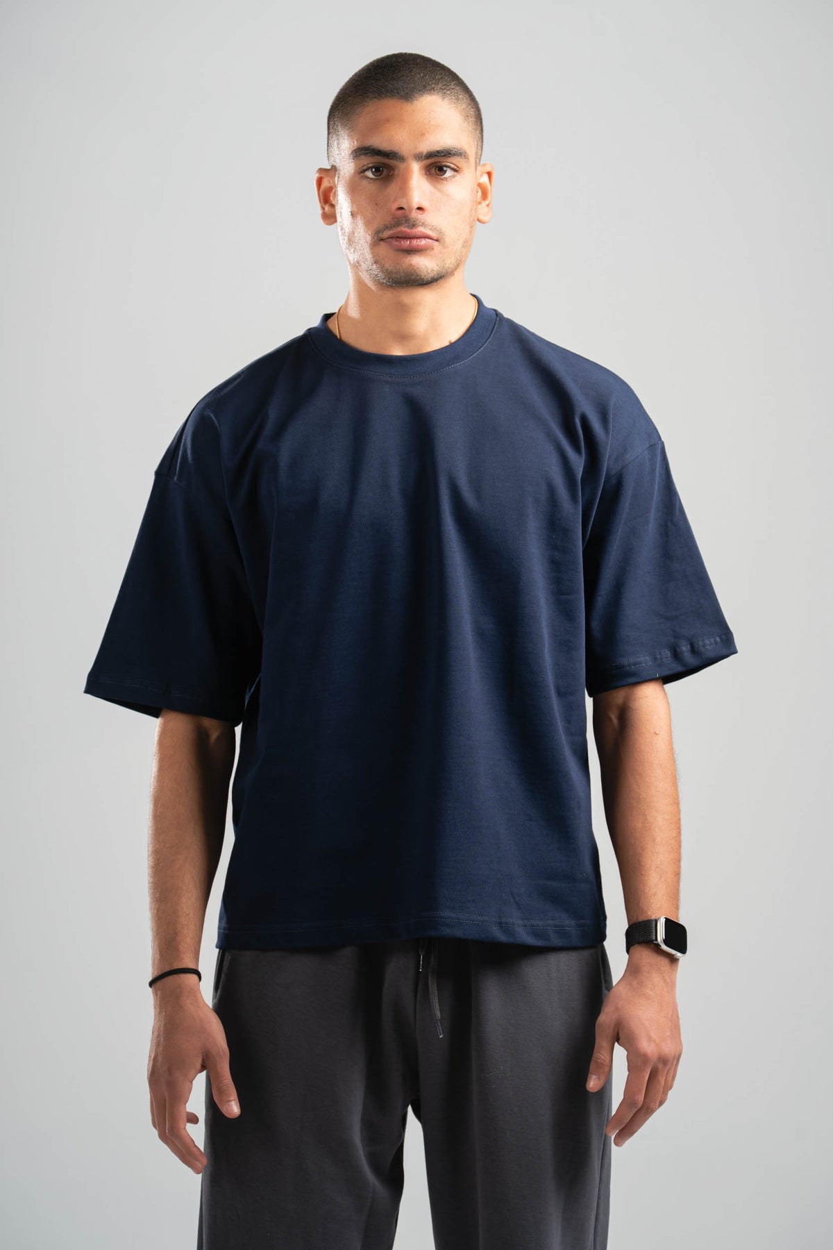 NAVY BLUE OVERSIZED T-SHIRT