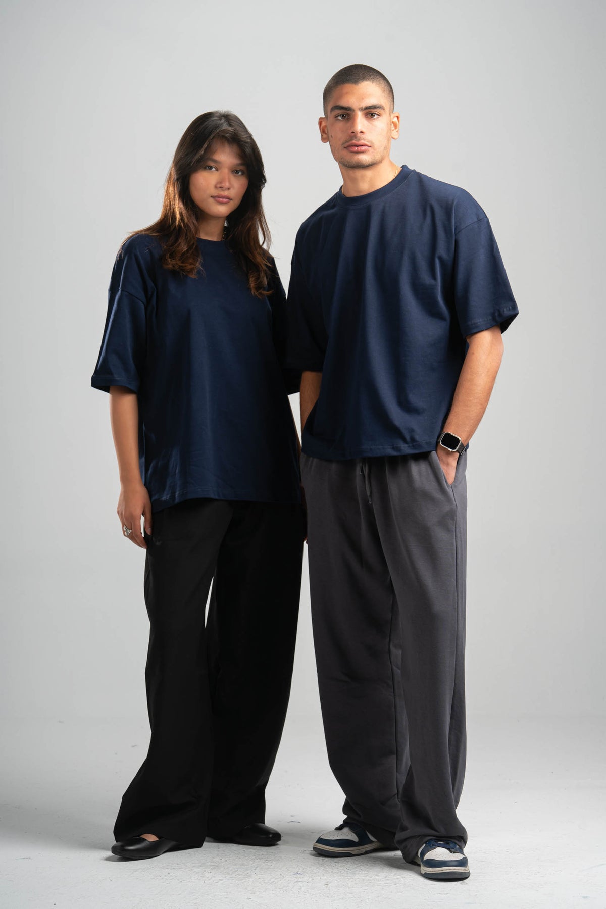 NAVY BLUE OVERSIZED T-SHIRT