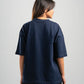 NAVY BLUE OVERSIZED T-SHIRT