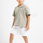 MINT GREEN LITTLE ONES LINE UP POLO TEE