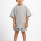 LIGHT GREY LITTLE ONES DUSTY SHORT