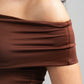 DARK BROWN OFF-SHOULDER TOP