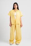 WOMEN LINEN-LOOK SHIRT