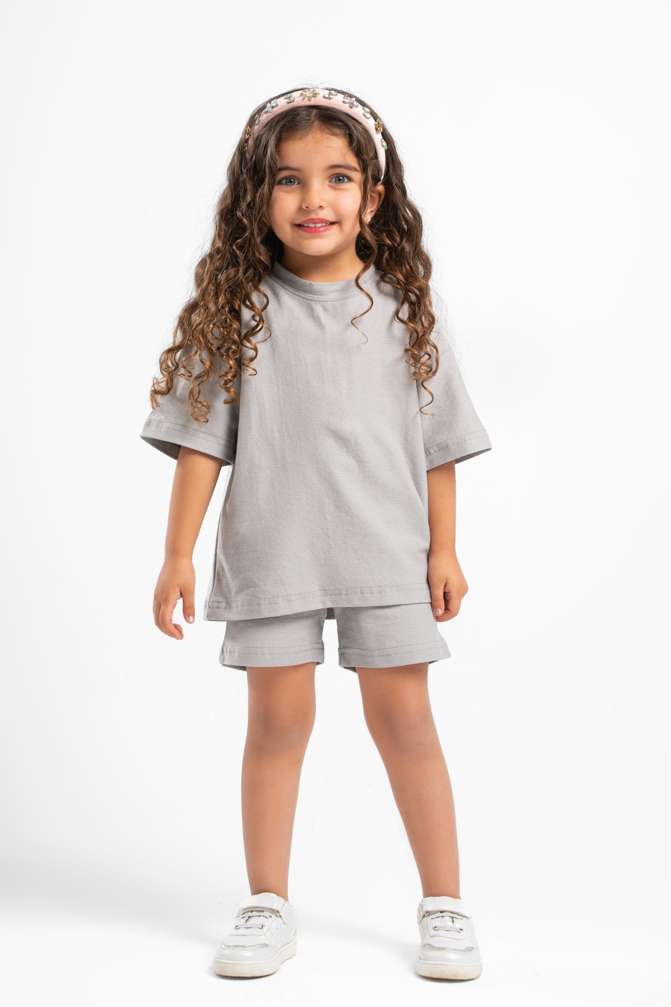 LIGHT GREY LITTLE ONES DUSTY SHORT