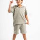 MINT GREEN LITTLE ONES RIDGED SHORT