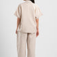 WOMEN LINEN-LOOK PANTS
