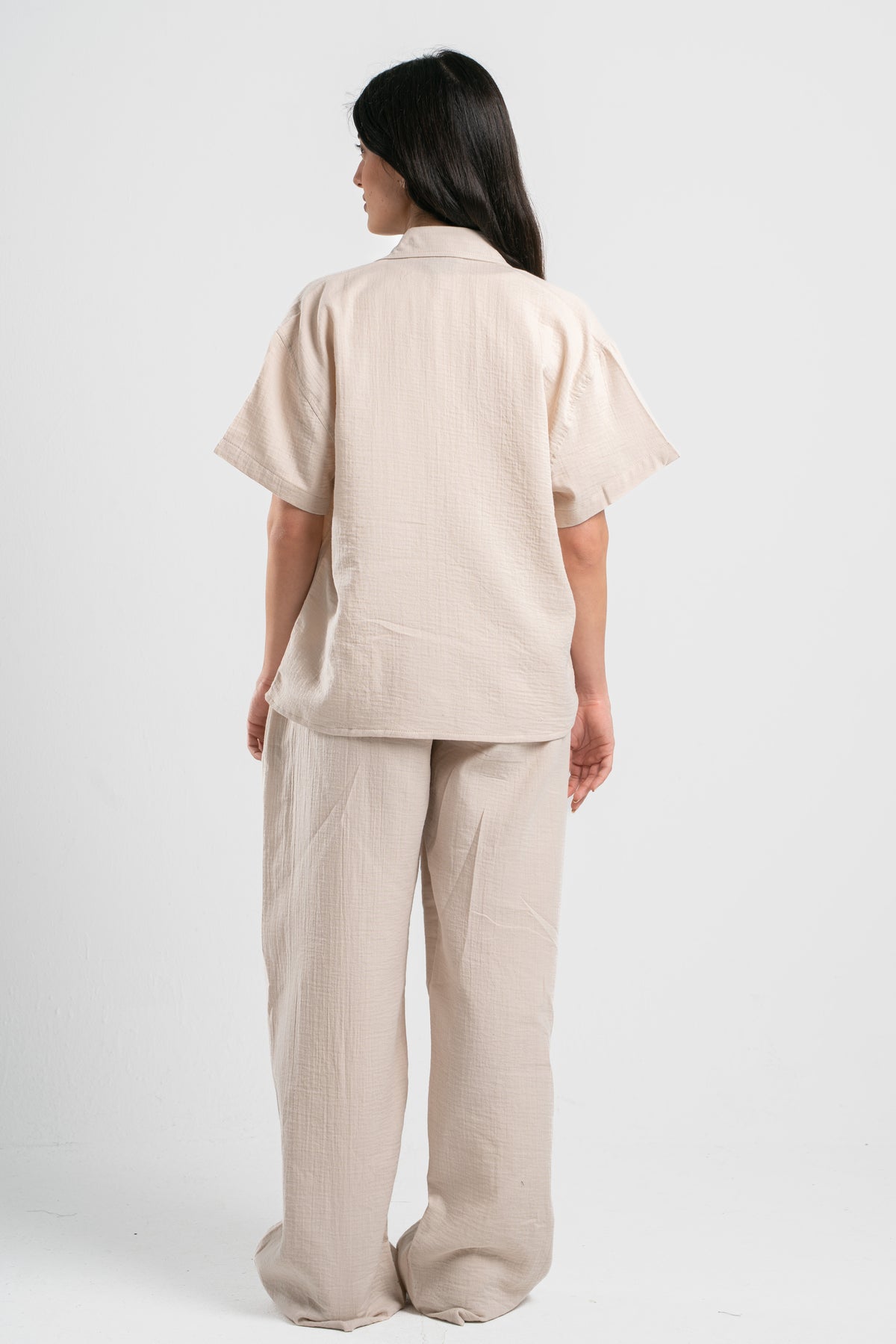 WOMEN LINEN-LOOK PANTS