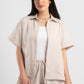 WOMEN LINEN-LOOK SHIRT