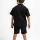 BLACK LITTLE ONES RIDGED SHORT