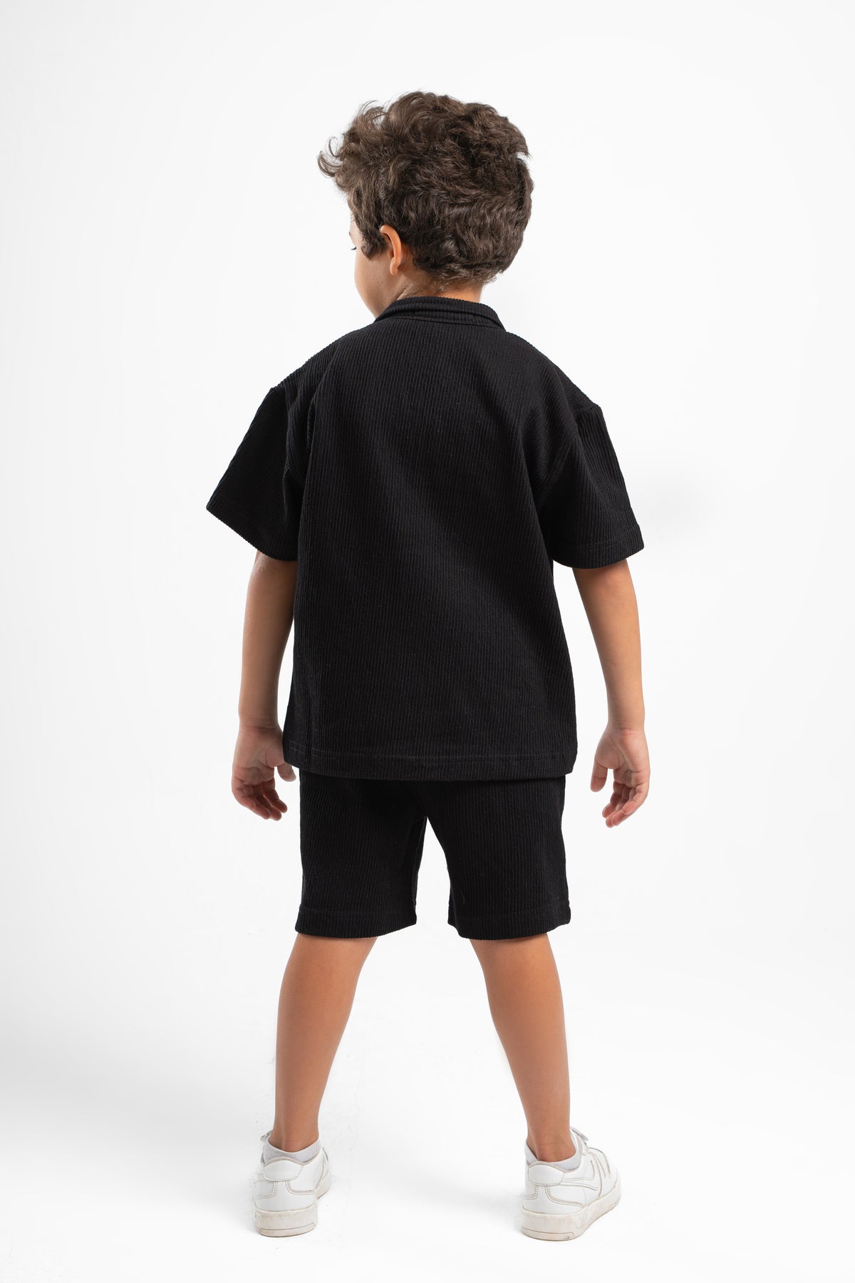 BLACK LITTLE ONES RIDGED SHORT