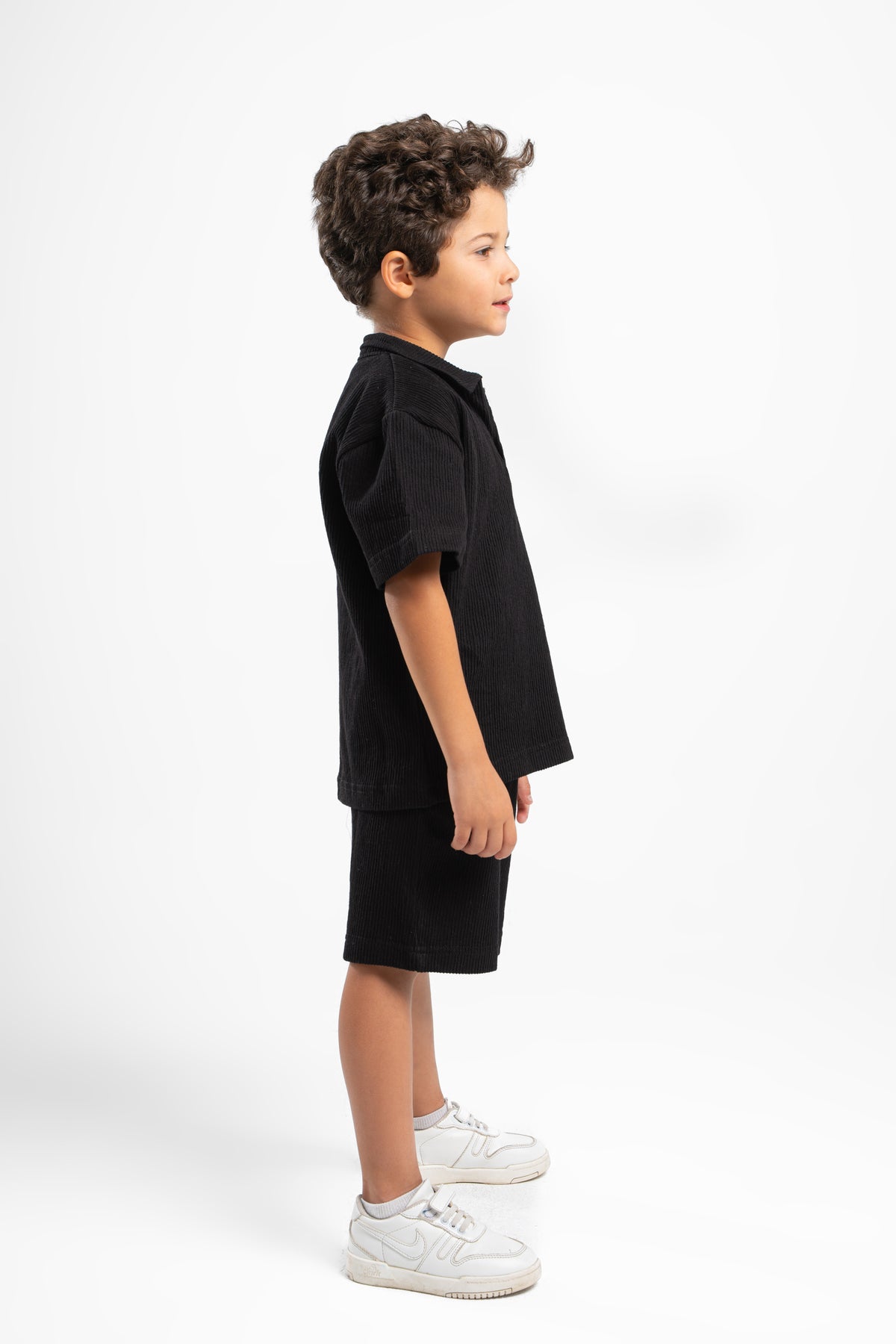 BLACK LITTLE ONES RIDGED SHORT