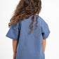 LIGHT NAVY LITTLE ONES SUMMER MELTON BOX-TEE