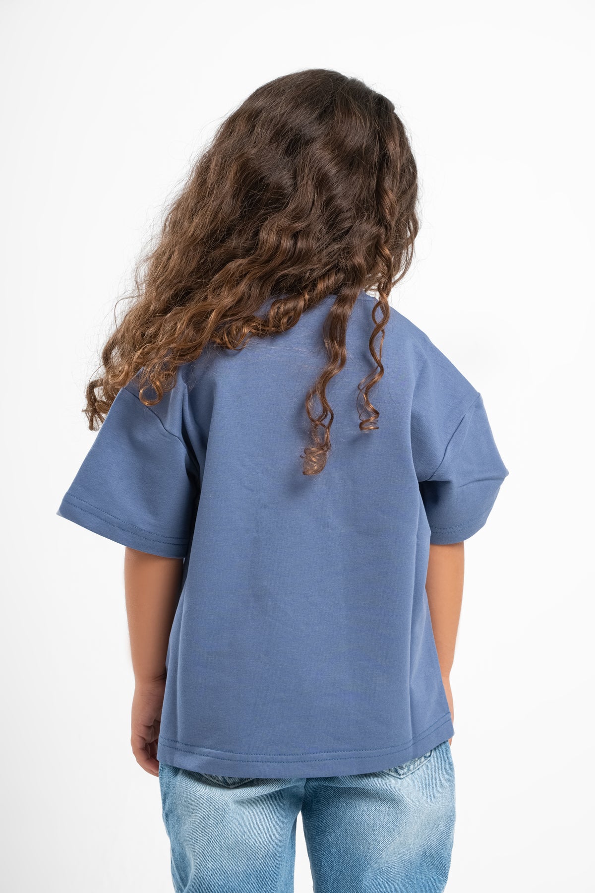 LIGHT NAVY LITTLE ONES SUMMER MELTON BOX-TEE