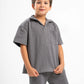 DARK GREY LITTLE ONES RIDGED SHORT