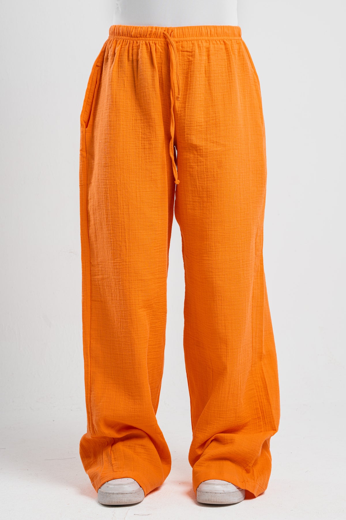 WOMEN LINEN-LOOK PANTS