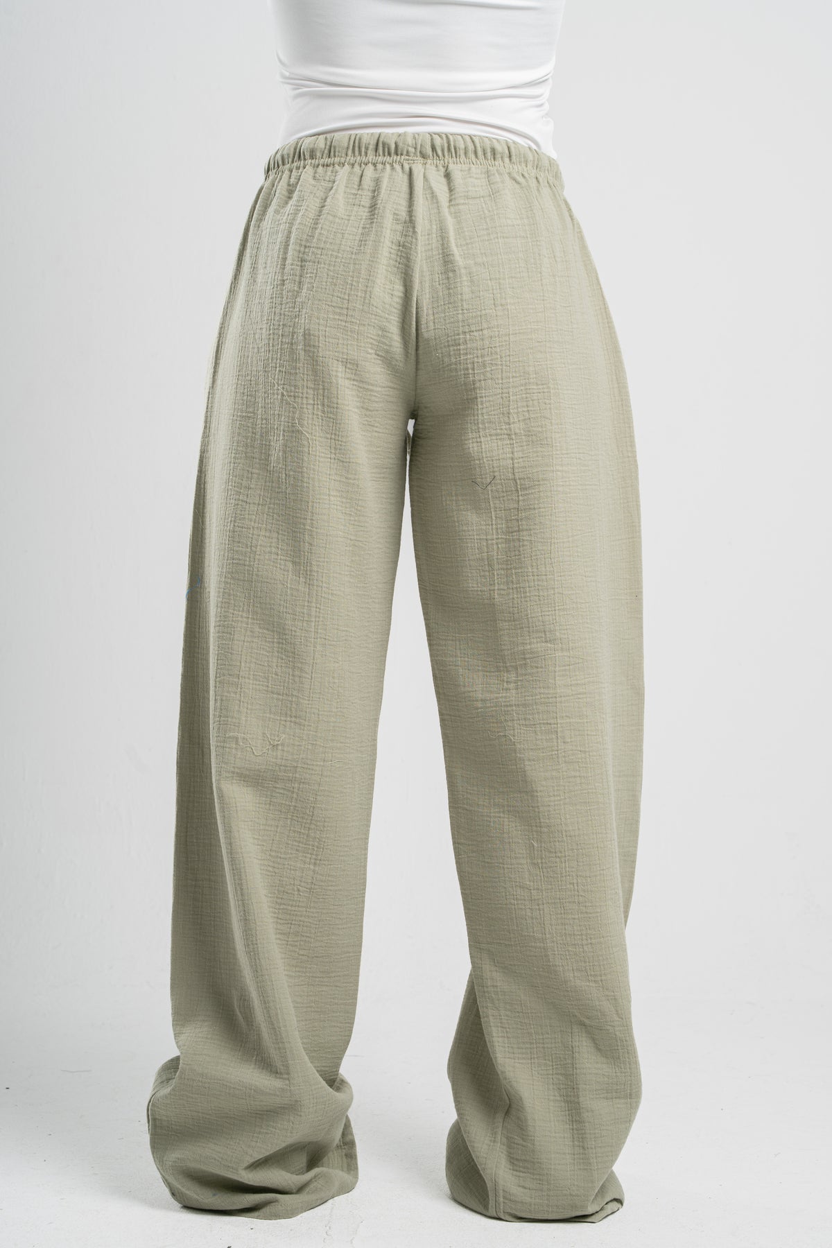 WOMEN LINEN-LOOK PANTS