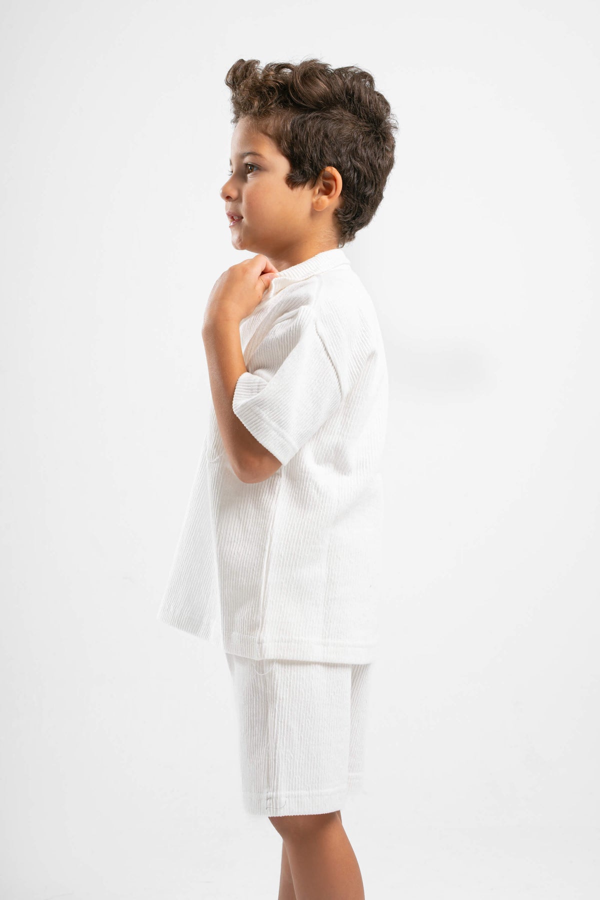 OFF-WHITE LITTLE ONES RIDGED BOX-TEE