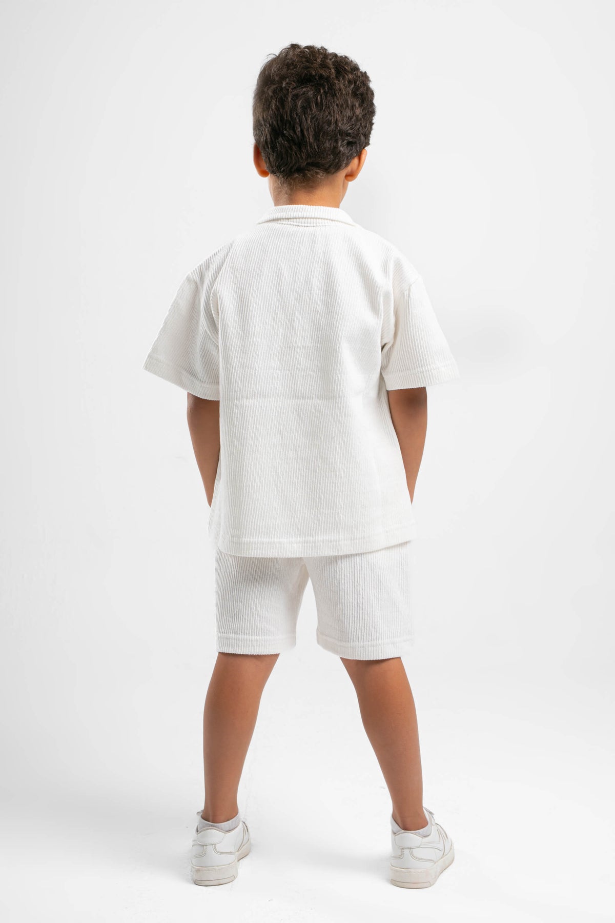 OFF-WHITE LITTLE ONES RIDGED SHORT