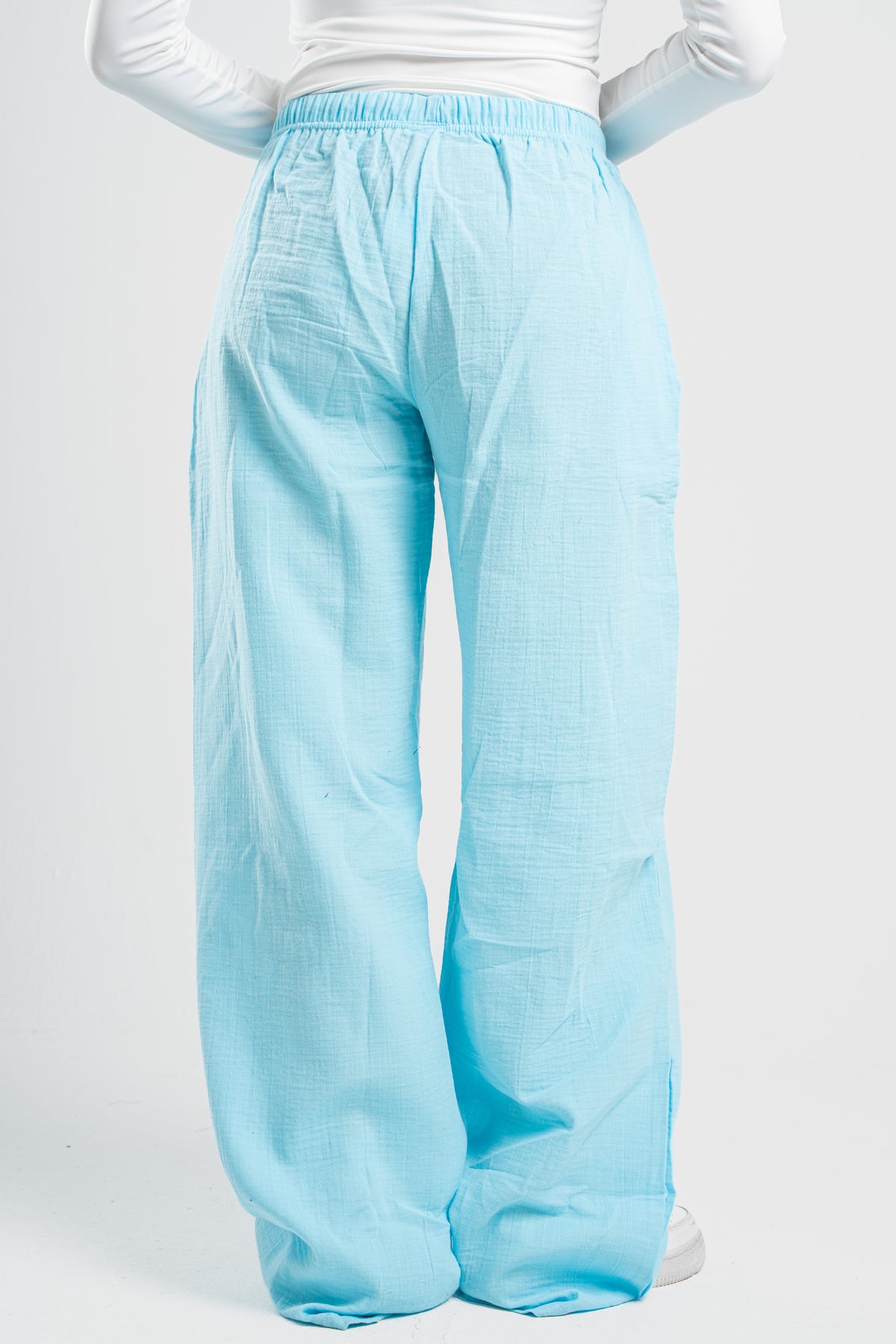 WOMEN LINEN-LOOK PANTS
