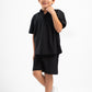 BLACK LITTLE ONES MINIMAL RIBBED SHORT