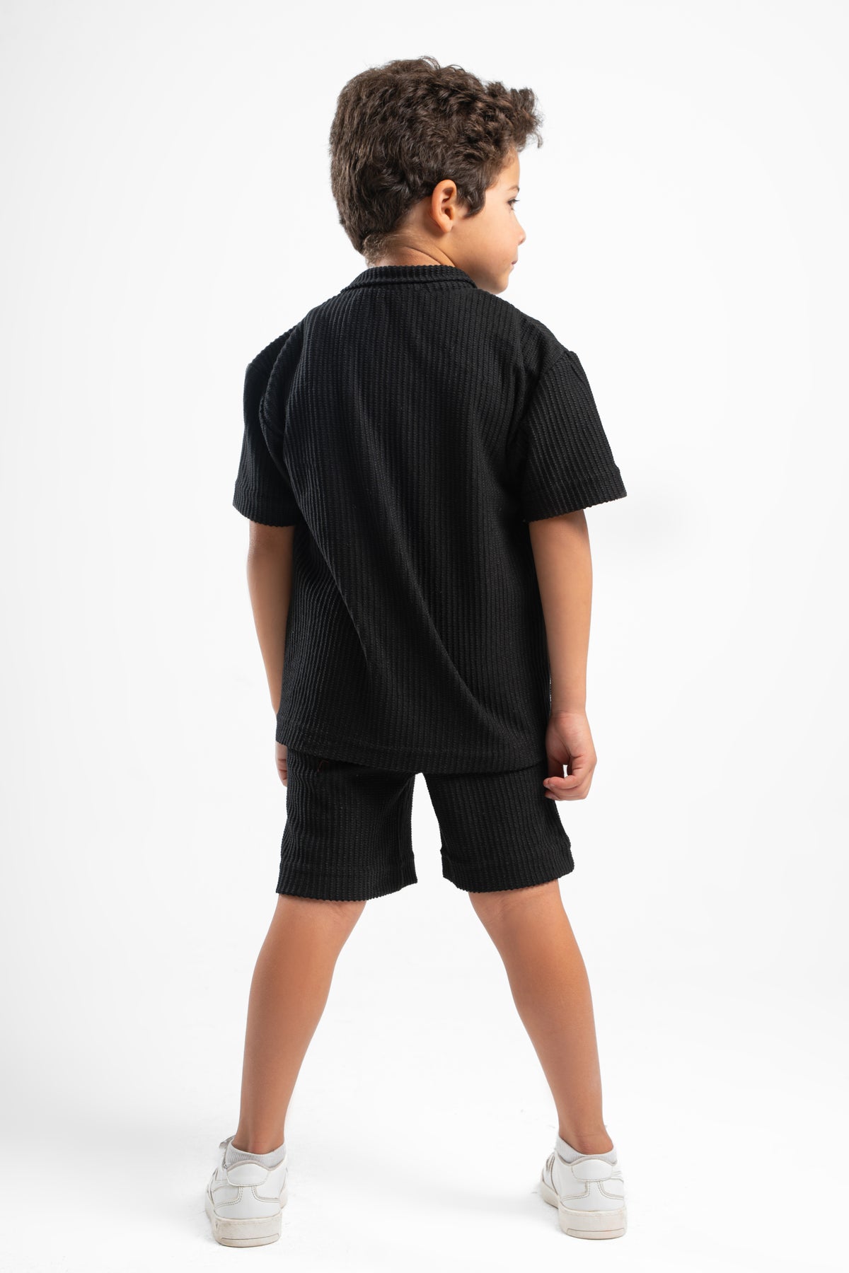 BLACK LITTLE ONES MINIMAL RIBBED SHORT