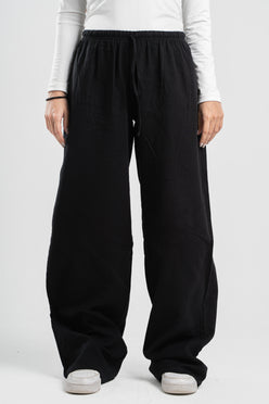 WOMEN LINEN-LOOK PANTS