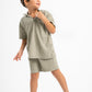 MINT GREEN LITTLE ONES MINIMAL RIBBED SHORT