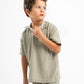 MINT GREEN LITTLE ONES MINIMAL RIBBED BOX-TEE