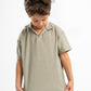 MINT GREEN LITTLE ONES MINIMAL RIBBED BOX-TEE