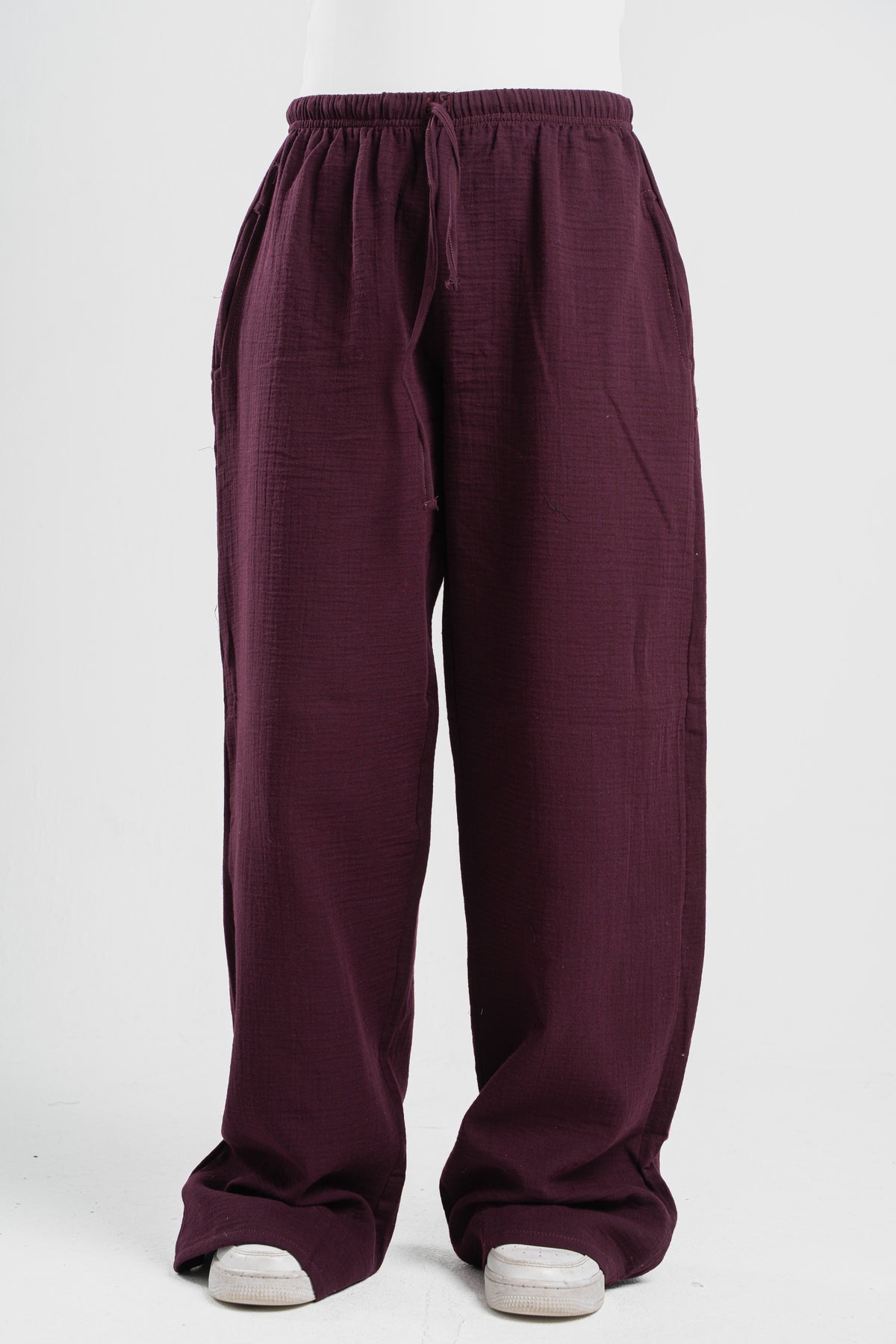 WOMEN LINEN-LOOK PANTS
