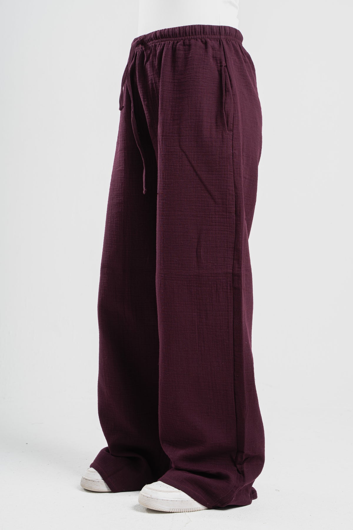 WOMEN LINEN-LOOK PANTS