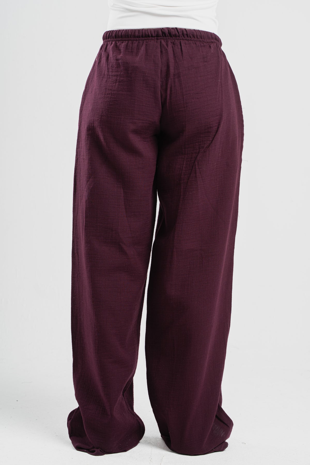 WOMEN LINEN-LOOK PANTS