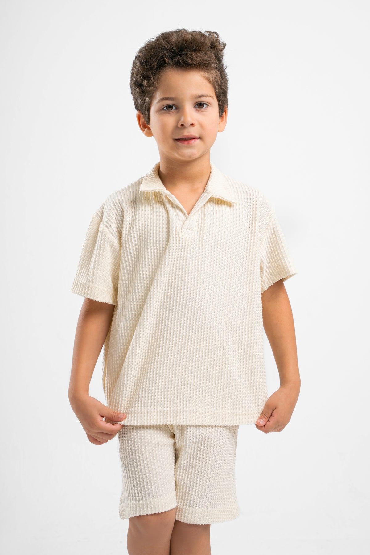 KIDS TEXTURED SHIRTS
