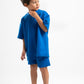 ELECTRIC BLUE LITTLE ONES SUMMER MELTON SHORT