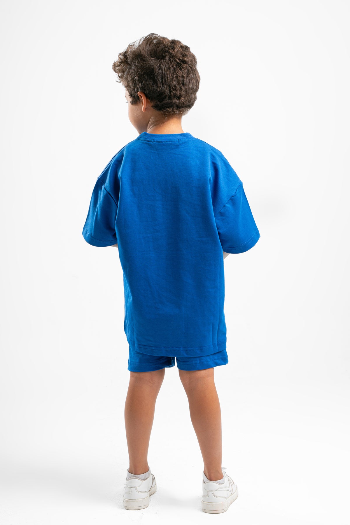 ELECTRIC BLUE LITTLE ONES SUMMER MELTON SHORT