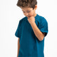 OCEAN BLUE LITTLE ONES SUMMER MELTON BOX-TEE