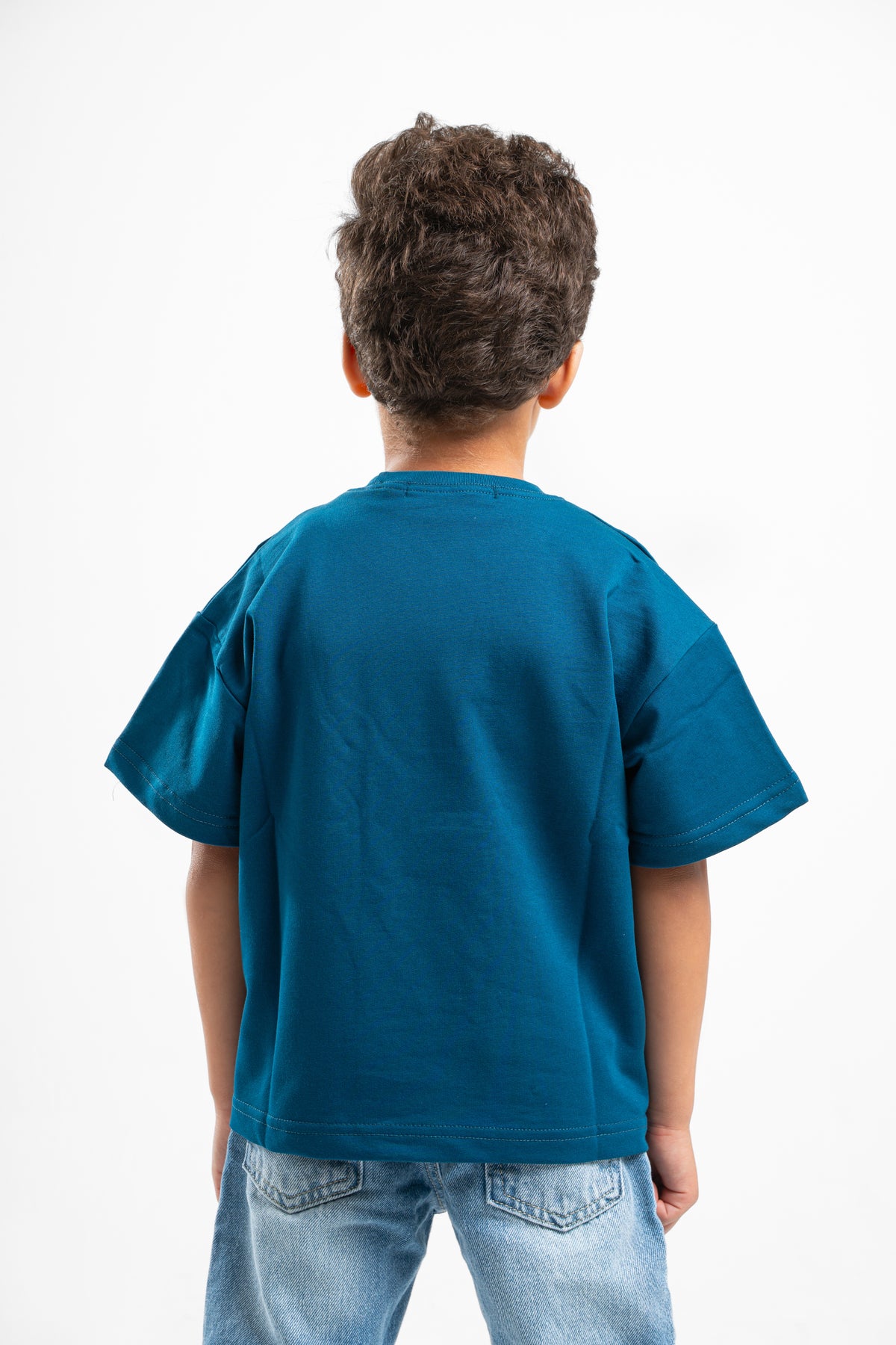 OCEAN BLUE LITTLE ONES SUMMER MELTON BOX-TEE