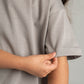LIGHT GREY LITTLE ONES HEAVY WEIGHT OVERSIZED T-SHIRT