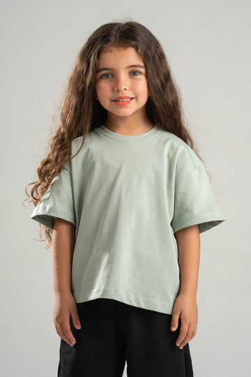 MINT GREEN LITTLE ONES HEAVY WEIGHT OVERSIZED T-SHIRT