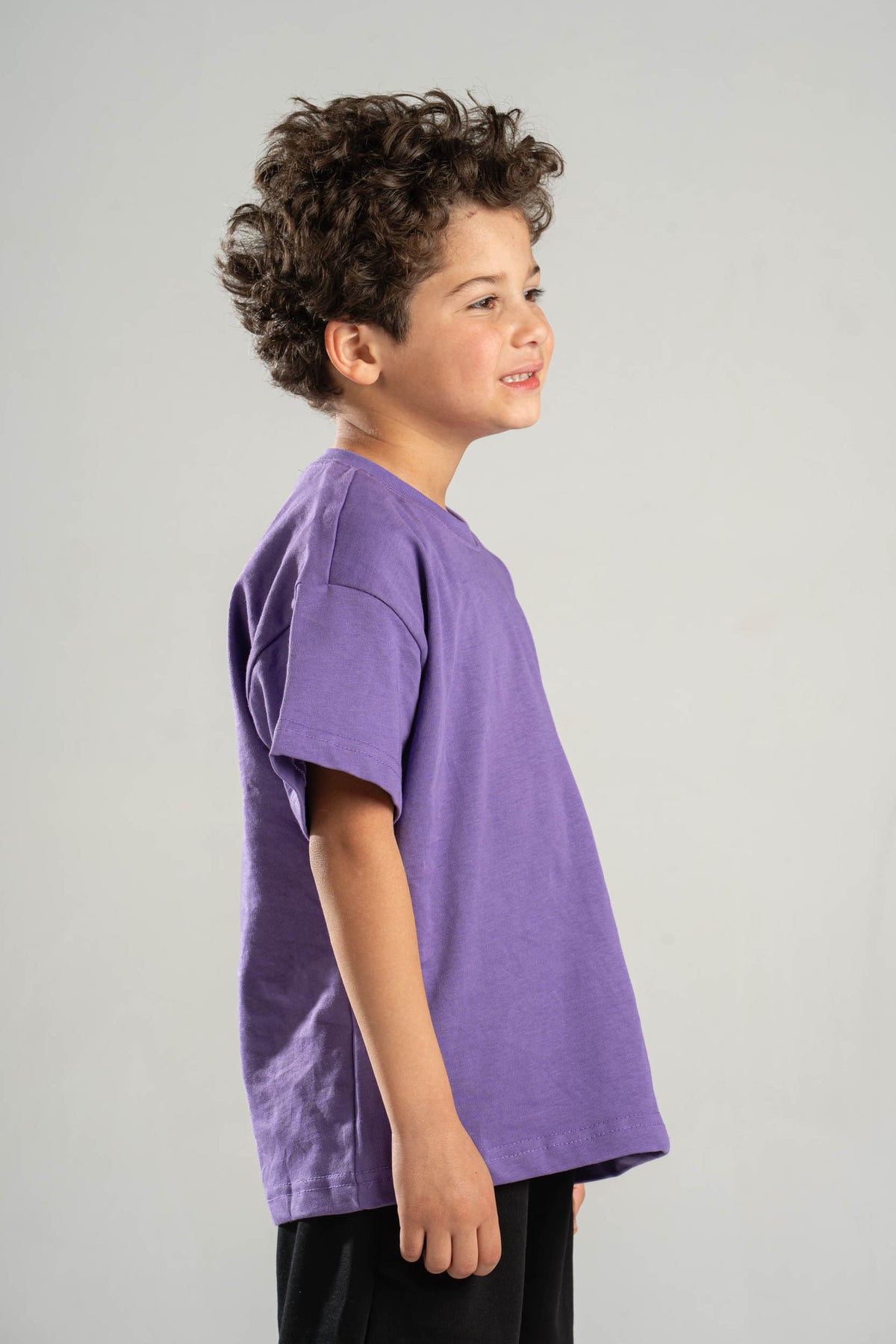 PURPLE LITTLE ONES HEAVY WEIGHT OVERSIZED T-SHIRT