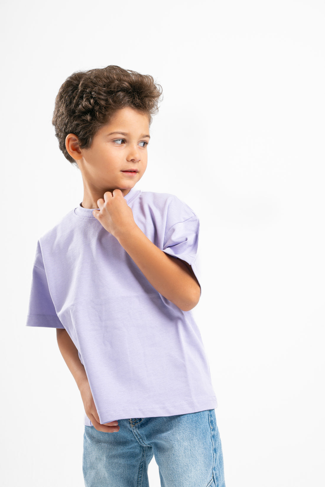 LAVENDER LITTLE ONES ORGANDY BOX-TEE