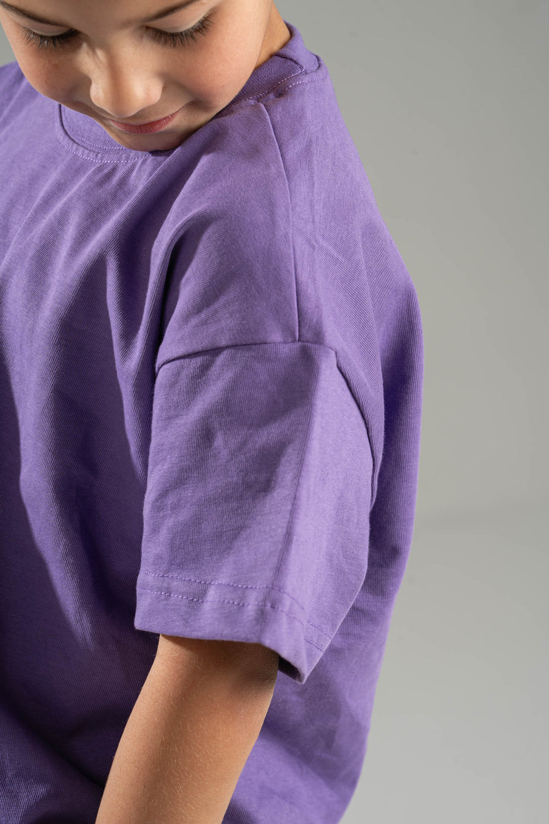 PURPLE LITTLE ONES HEAVY WEIGHT OVERSIZED T-SHIRT