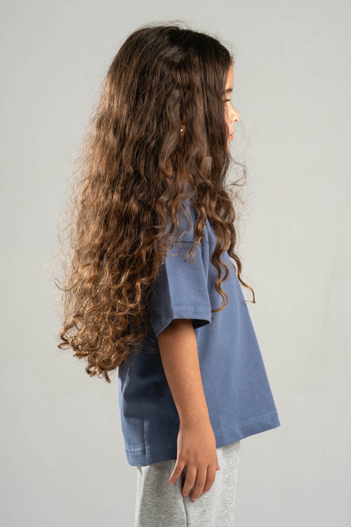 LIGHT NAVY LITTLE ONES HEAVY WEIGHT OVERSIZED T-SHIRT