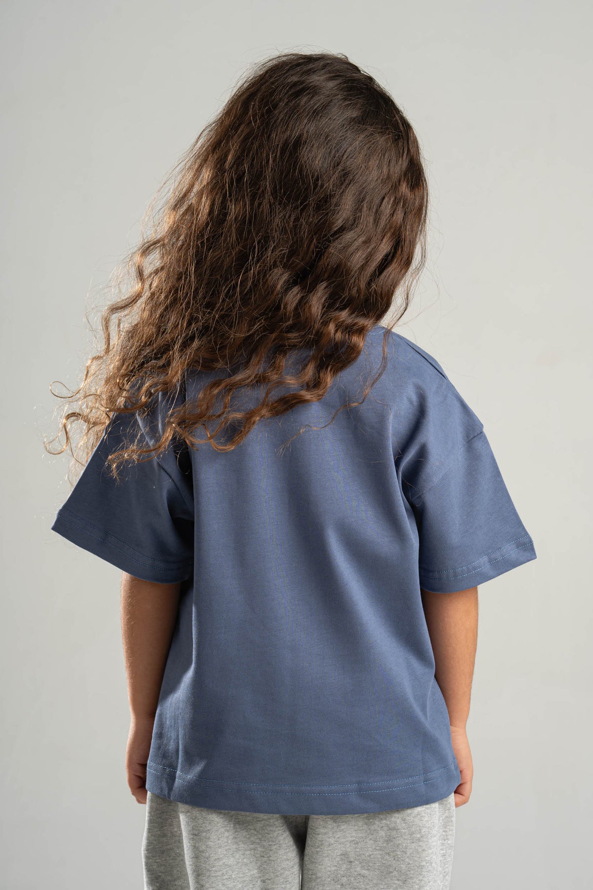 LIGHT NAVY LITTLE ONES HEAVY WEIGHT OVERSIZED T-SHIRT