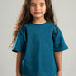 OCEAN BLUE LITTLE ONES HEAVY WEIGHT OVERSIZED T-SHIRT
