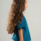 OCEAN BLUE LITTLE ONES HEAVY WEIGHT OVERSIZED T-SHIRT