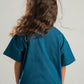 OCEAN BLUE LITTLE ONES HEAVY WEIGHT OVERSIZED T-SHIRT