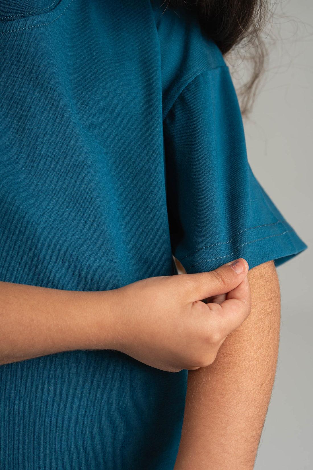 OCEAN BLUE LITTLE ONES HEAVY WEIGHT OVERSIZED T-SHIRT