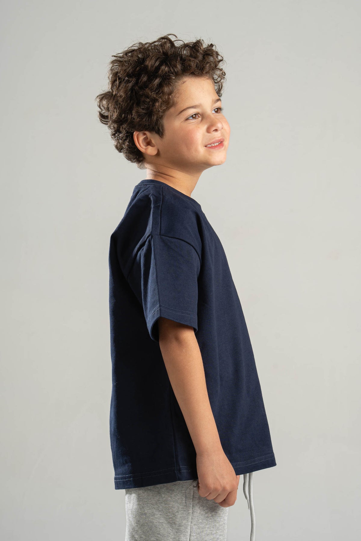 NAVY BLUE LITTLE ONES HEAVY WEIGHT OVERSIZED T-SHIRT