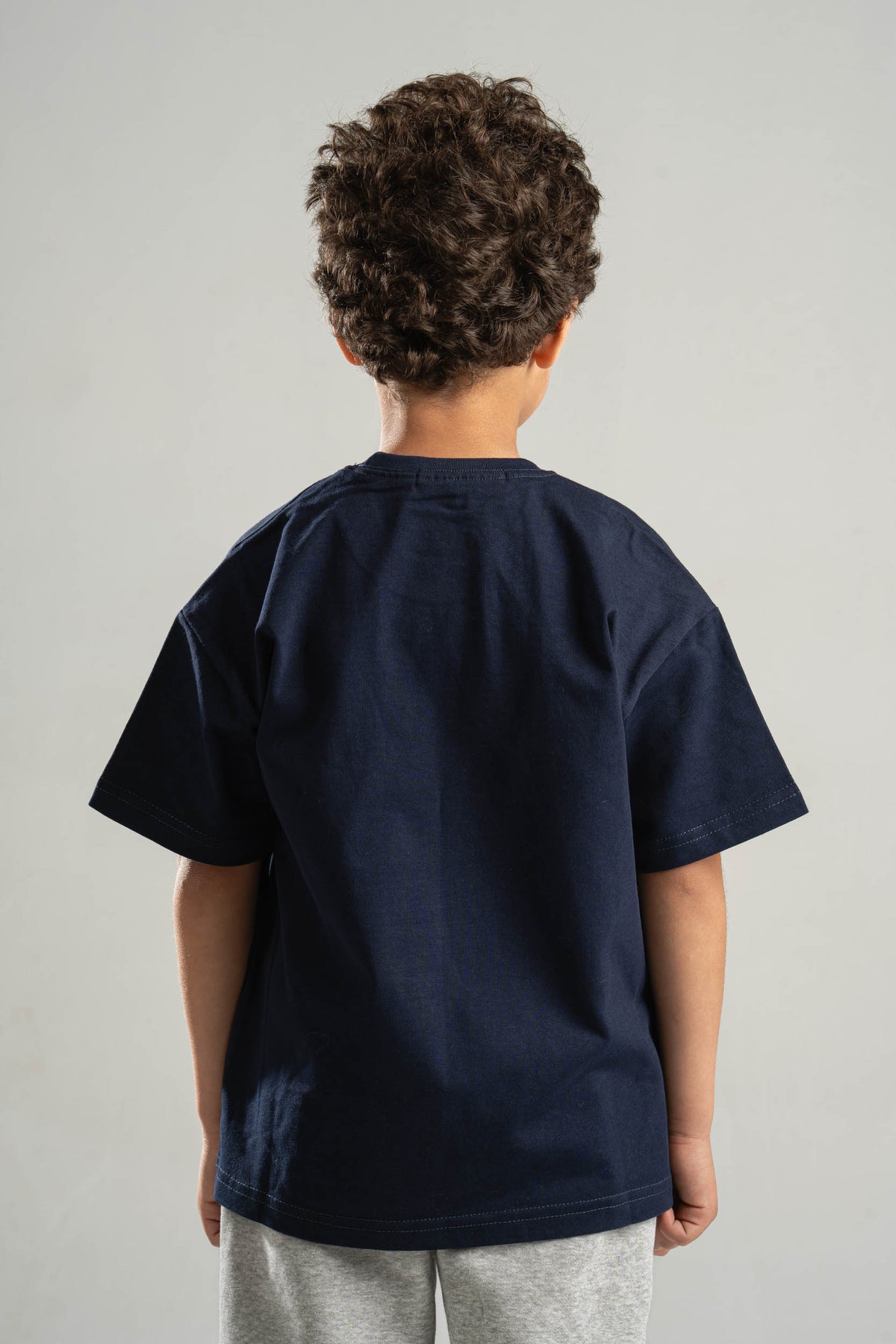 NAVY BLUE LITTLE ONES HEAVY WEIGHT OVERSIZED T-SHIRT